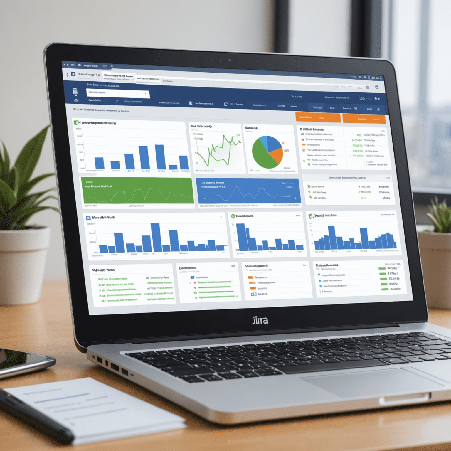 A dashboard view of Jira project management software